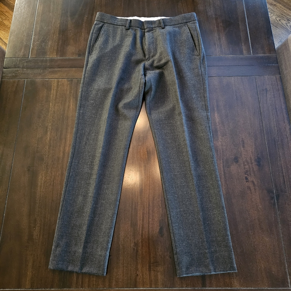 J Crew Bowery Pants Charcoal Grey Size 31 X 32